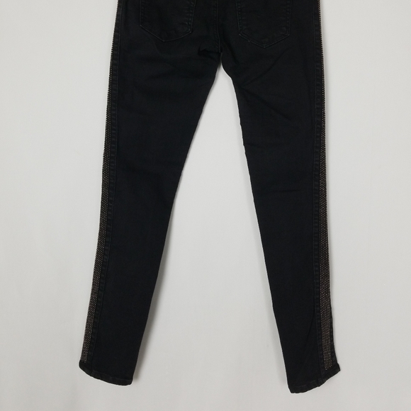 AG The Remi Ankle Studded Strip Sides Skinny Jeans - Picture 5 of 13